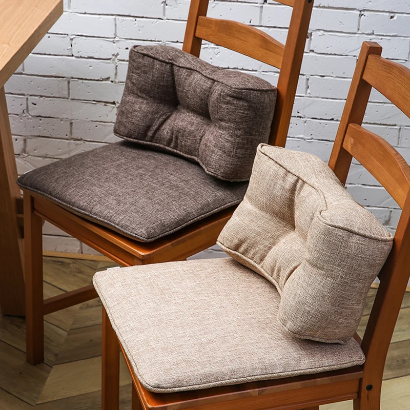 

Japanese-Style Dining Chair Cushion Home Sedentary Removable and Washable Chair Cushion Office Seat Cushion Waist Cushion