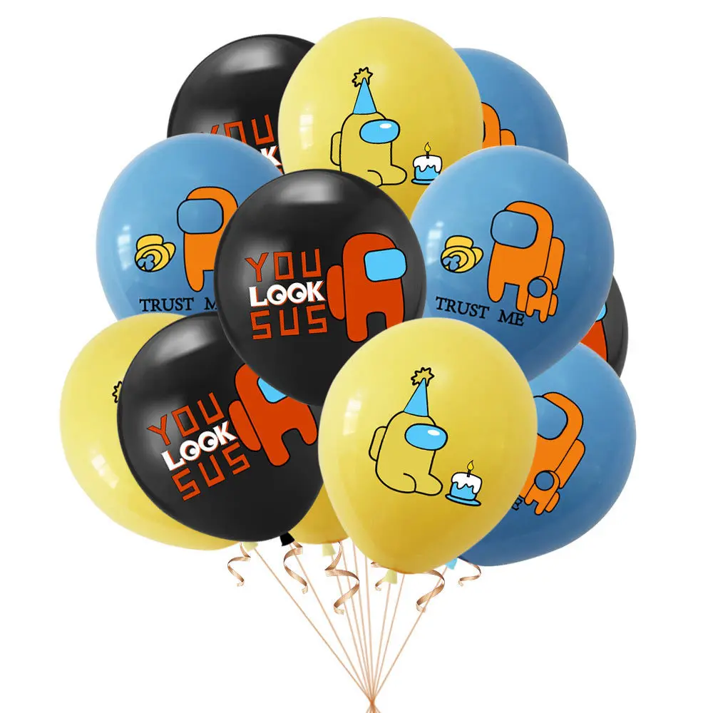 

Among Us Space Theme Party Decoration Latex Helium Balloon Children Game Birthday Party Supplies
