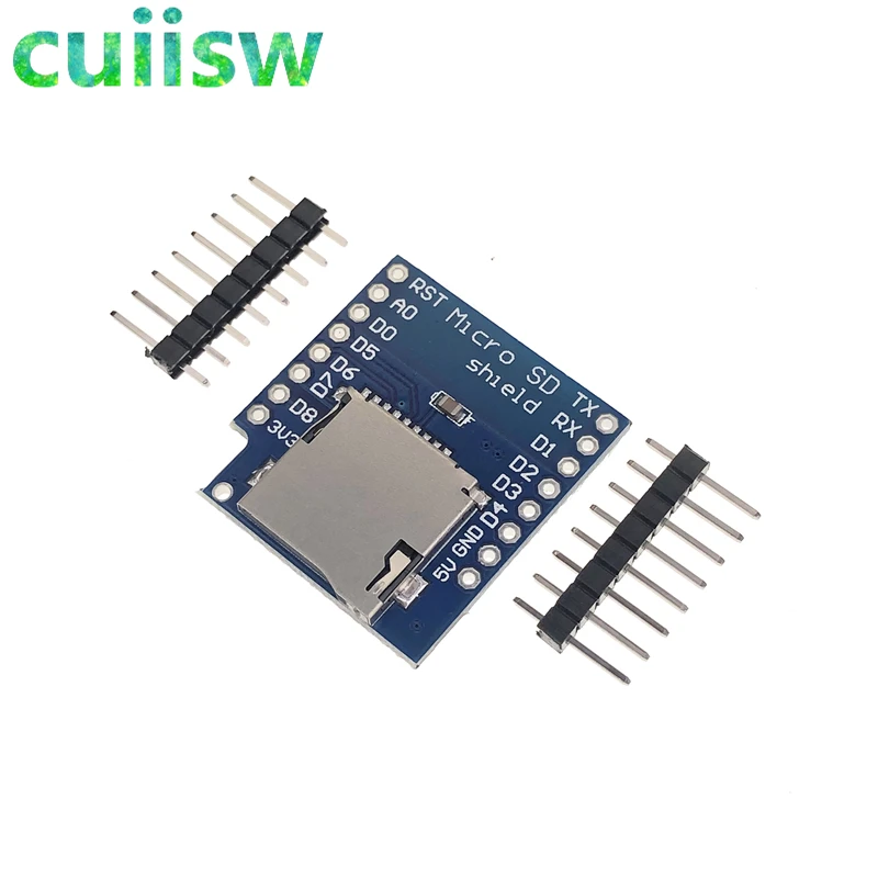 Щит для карты Micro SD WeMos D1 Mini TF WiFi ESP8266 модуль беспроводной совместимый с arduino 5 шт. |