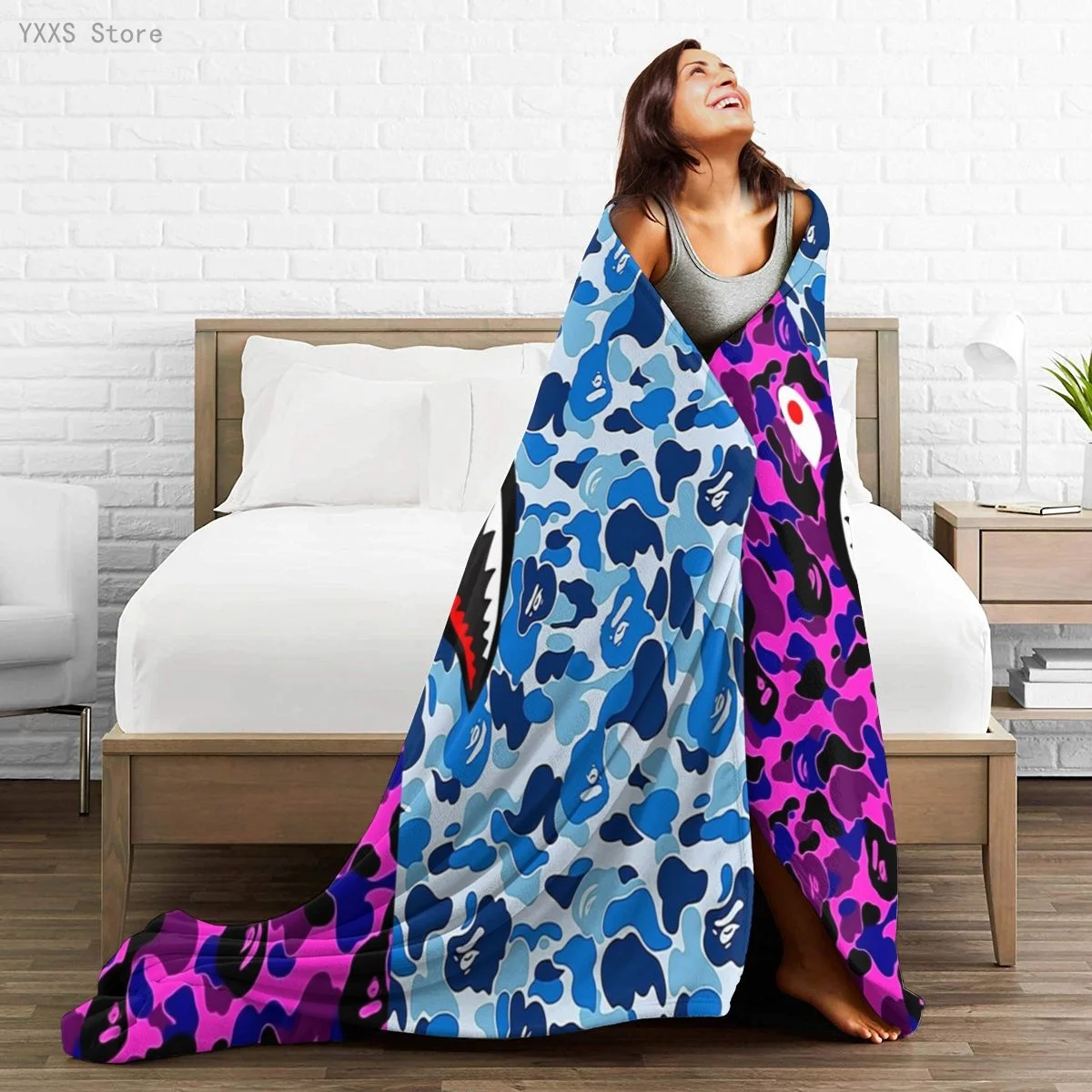 

Anime 3D printed Ultra-Soft Micro Fleece Blanket flannel throw Sherpa bedspread bedding sofa picnic fur soft blanket 300337750