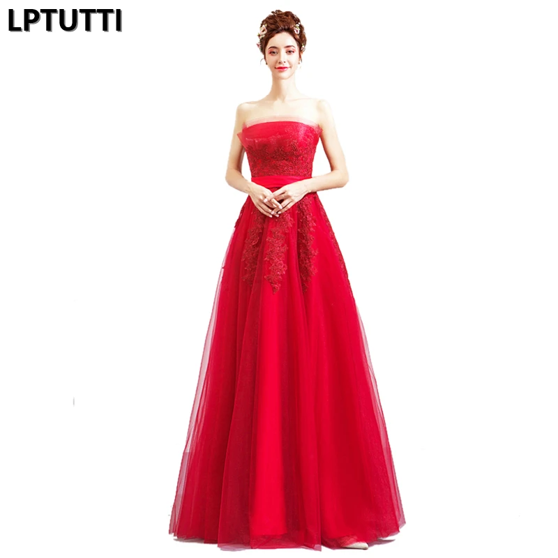 LPTUTTI Embroidery Lace New For Women Elegant Date Ceremony Party Prom Gown Formal Gala Events Luxury Long Evening Dresses | Свадьбы и