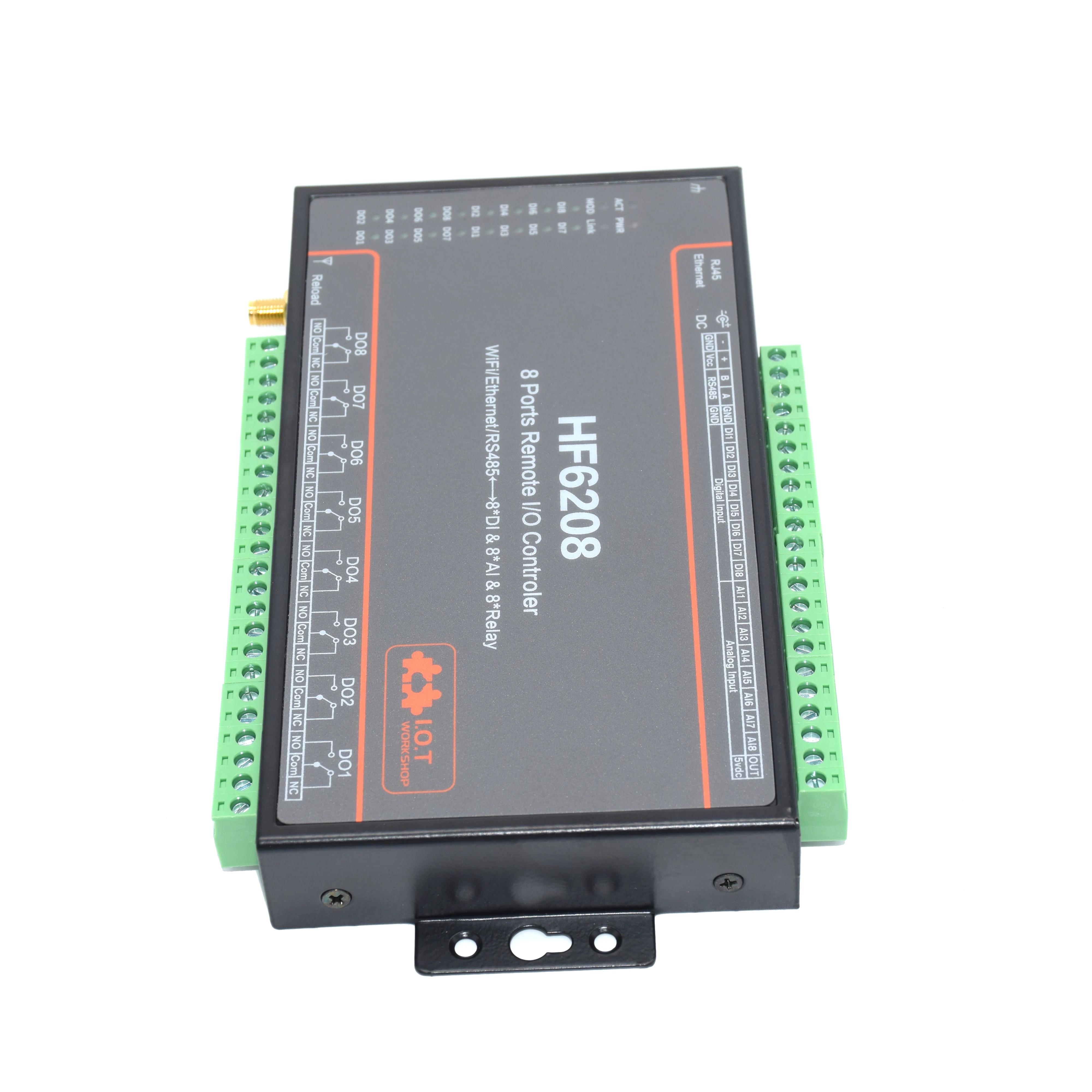 8 канальный контроллер ввода вывода HF6208 RS485 Ethernet Wi Fi пульт дистанционного