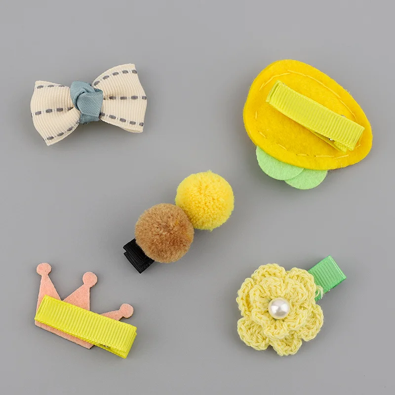 Cute Kids Hair Clips for Children Girls Pins Barrettes Bow Heart Star Flower Baby Hairpin Accessories Claw 5/6pcs | Красота и