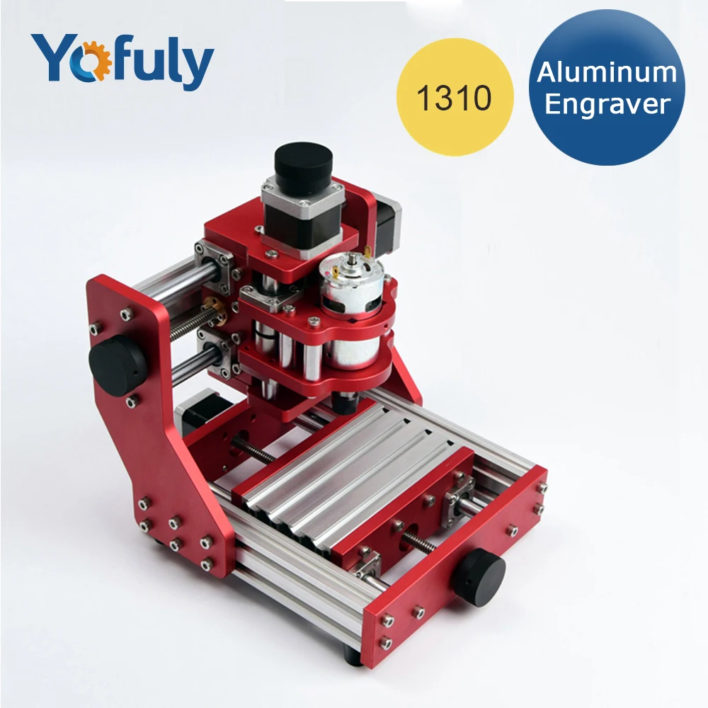 

CNC 1310 Metal Engraving Machine with Free Milling Cutter DIY Aluminum Copper Wood PVC PCB Mini CNC Router Best Engraver