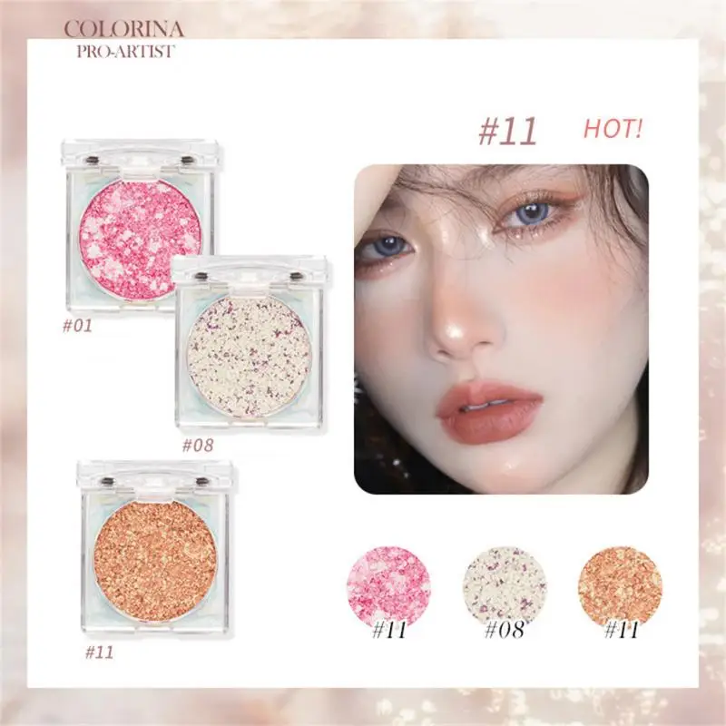 Тени для век алмазные одноцветные блестящие пудры 20 цветов матовые