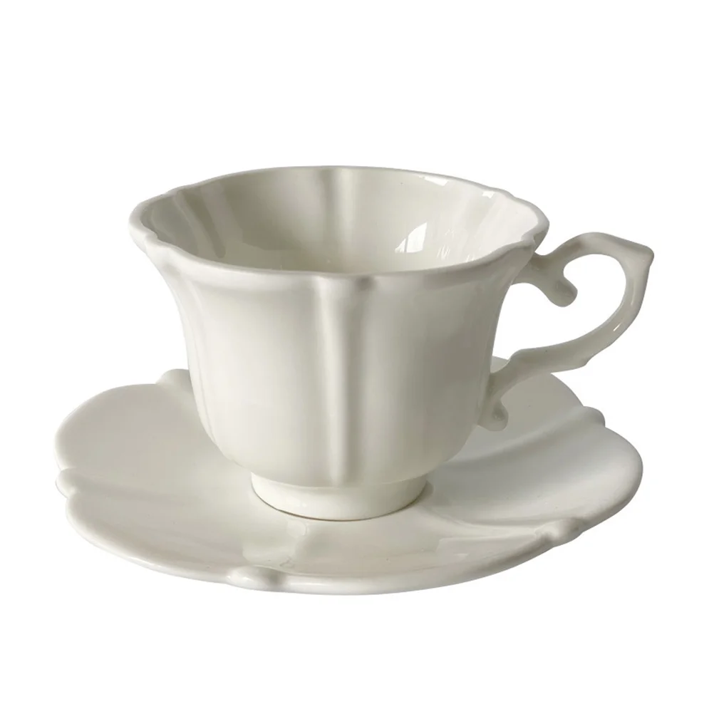 

1 Set Porcelain Coffee Cup with Saucer Kit Afternoon Tea Cup and Dish Set