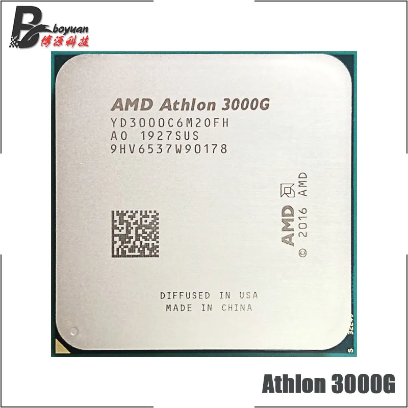 Процессор AMD Athlon 3000G X2 3 5 GHz двухъядерный четырехъядерный процессор YD3000C6M2OFH Socket