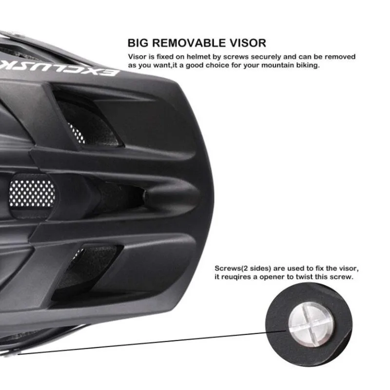 EXCLUSKY Mtb Mountain Bicycle Helmet Red Road Cycling Bike Outdoor Safety Sport Cap Men Women Casco Ciclismo Size 56~61cm E | Спорт и