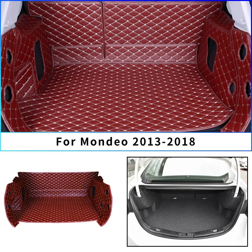 Изготовленные на заказ кожаные багажнике автомобиля коврики для Ford Mondeo 2013 2014 2015