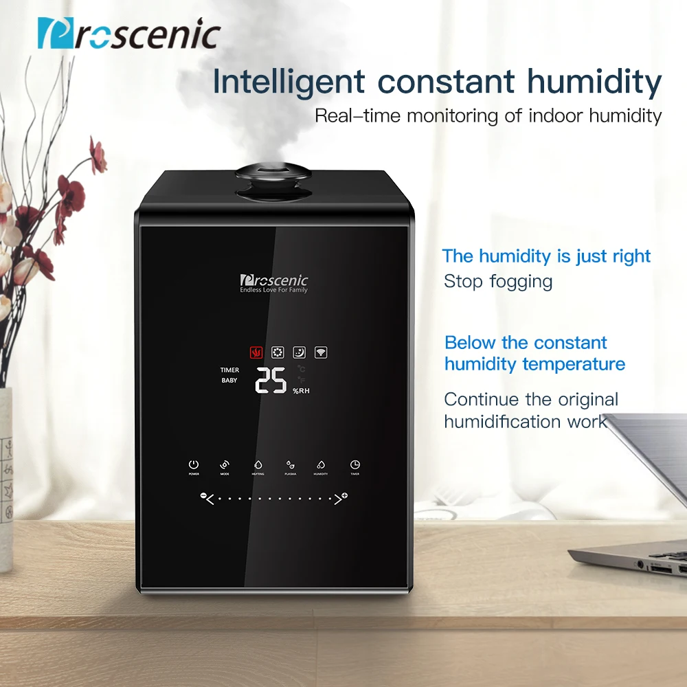 Увлажнитель воздуха Proscenic smart 5.3L теплый и холодный туман ультразвуковой