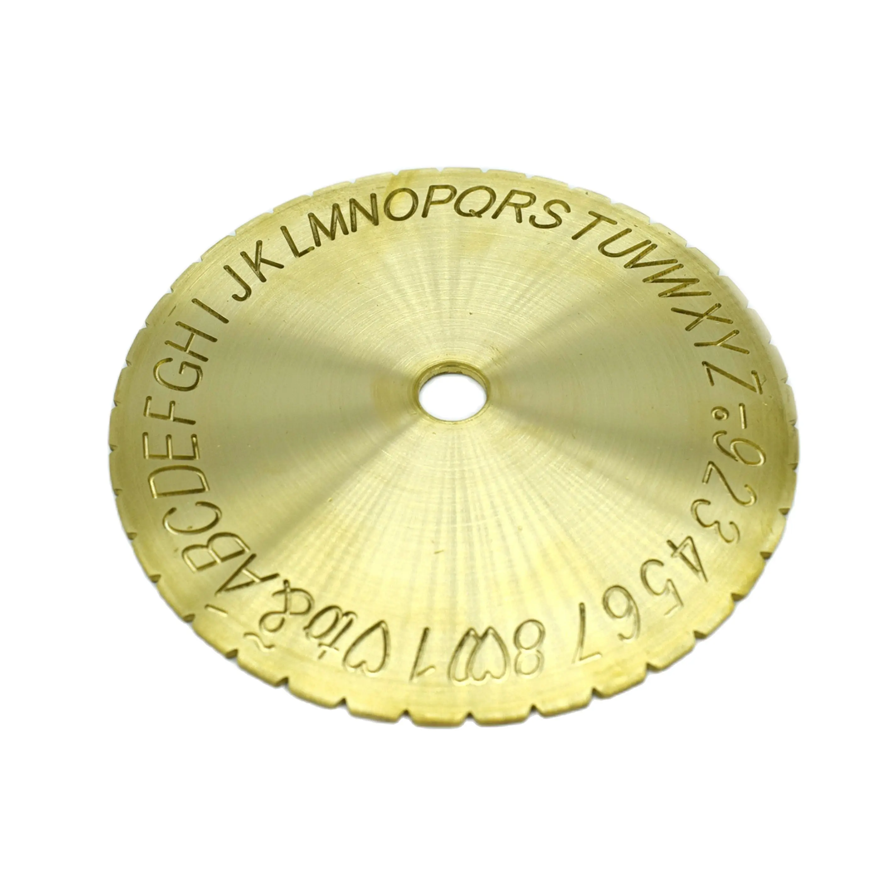 Письмо Тип циферблат диск со шрифтом внутри кольца гравировка машина крепления