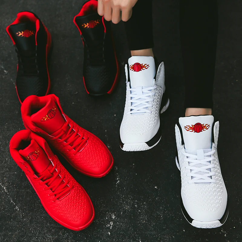 

New Brand Basketball Shoes Men Women High-top Sports Cushioning Athletic Men Shoes Comfortable Black Sneakers zapatillas