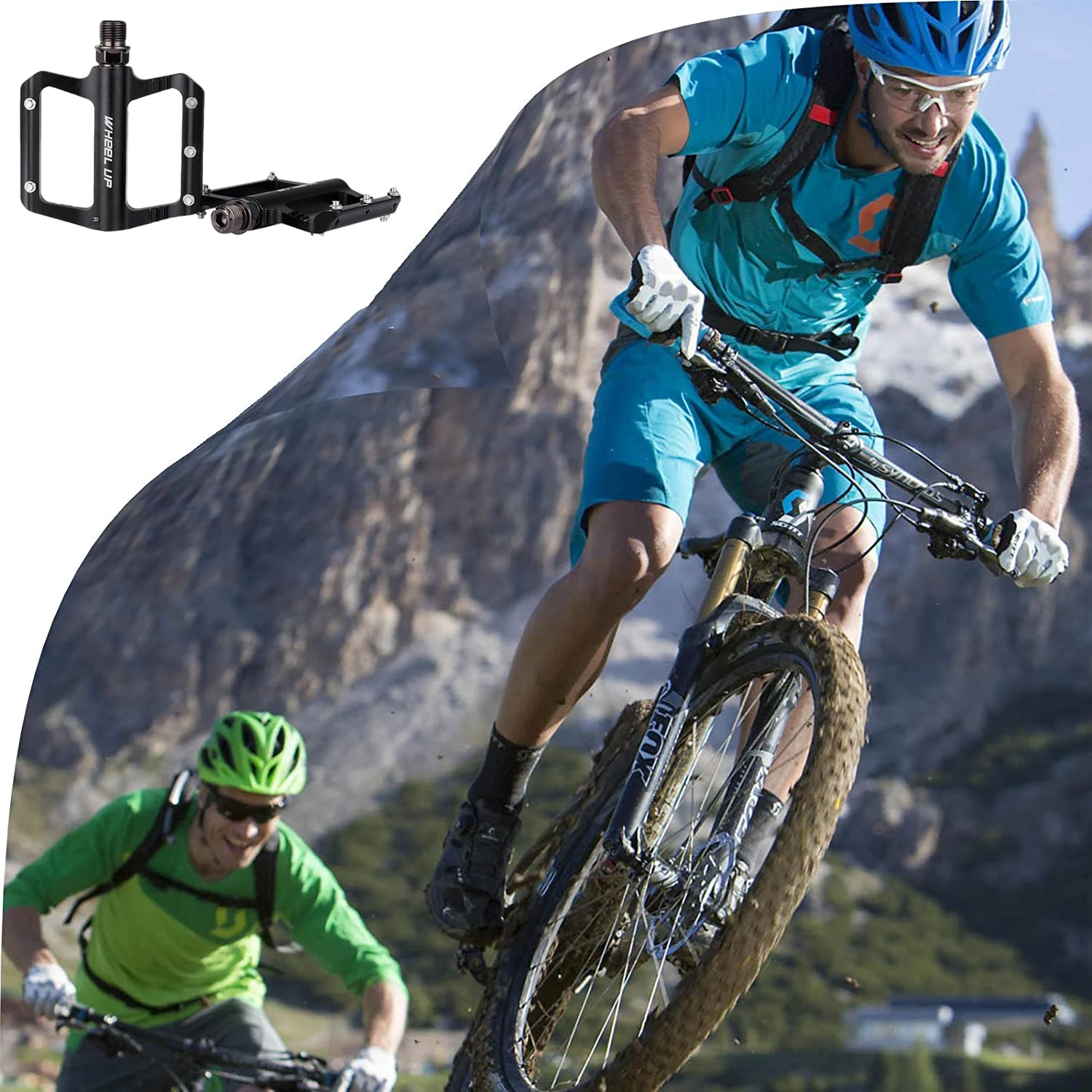 MTB педали для горного велосипеда Легкие нейлоновые велосипедные на платформе BMX