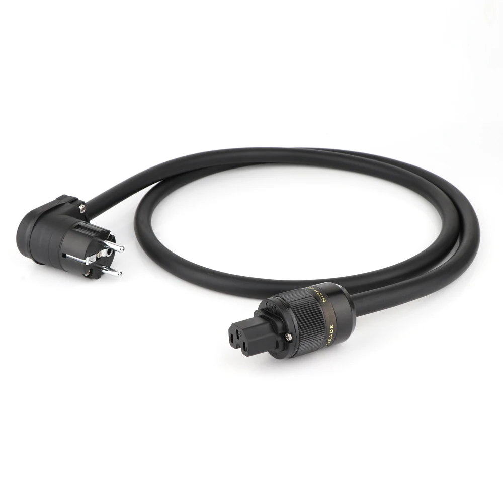 Высококачественный кабель питания с посеребренным покрытием OCC переменного тока