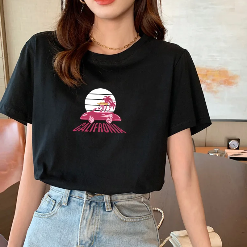 

New Quality classic casual breathable summer soft women's Short Sleeve T-Shirt