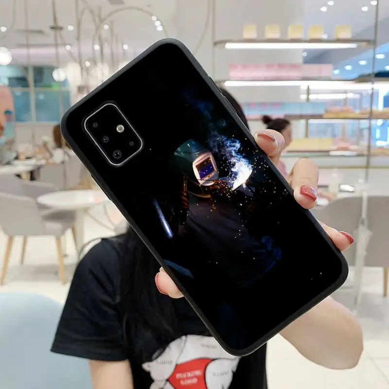 

Welder Welding Hot Metal Worker Solderin Phone Case For Samsung J2 J3 J4 J5 J6 J7 J8 Prime Pro Plus Cover