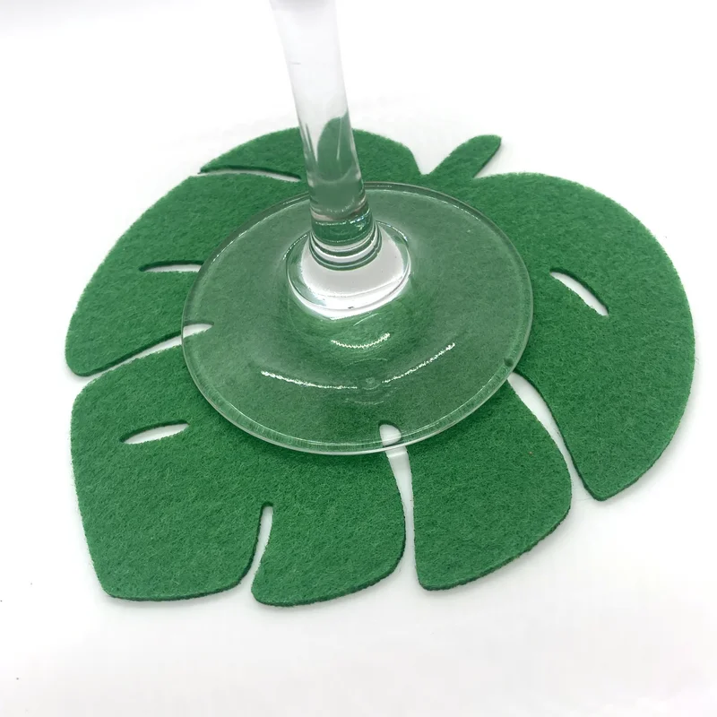 8 шт. фетровые коврики для подставки в виде листьев | Дом и сад