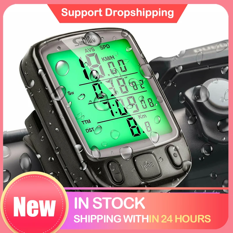 

Luminous Bicycle Speed Counter Waterproof Bike Tachometer Multi-Function Back Light Bike Speedometer Display Odometer Tachometer