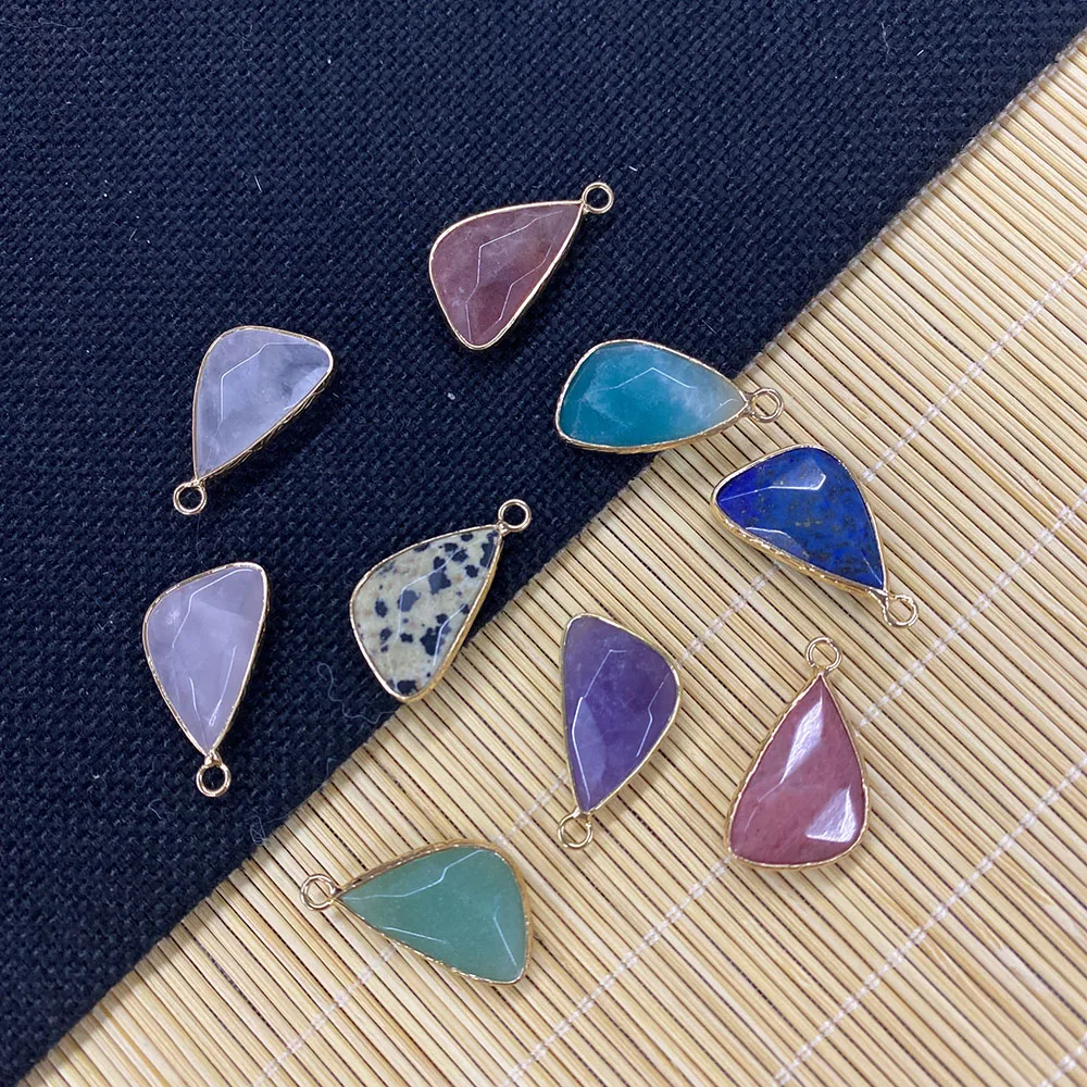 

1pcs Natural Stone Amethyst Agate Exquisite Fashion Pendant Used for IDY Jewelry Making Necklace and Bracelet Size 14x27mm