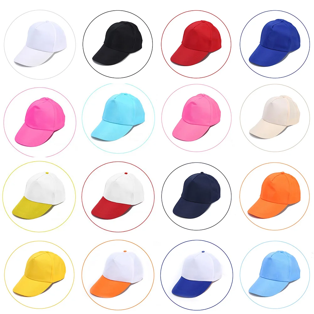 

Men Baseball Caps Summer Unisex Solid Color Plain Curved Sun Visor Hip-Hop Cap Hat Women Adjustable Caps Protective Sun