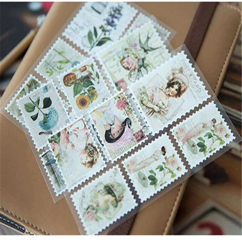 3 шт./лот Ретро штамп сделай сам бумажные наклейки карманные Стикеры для молочных