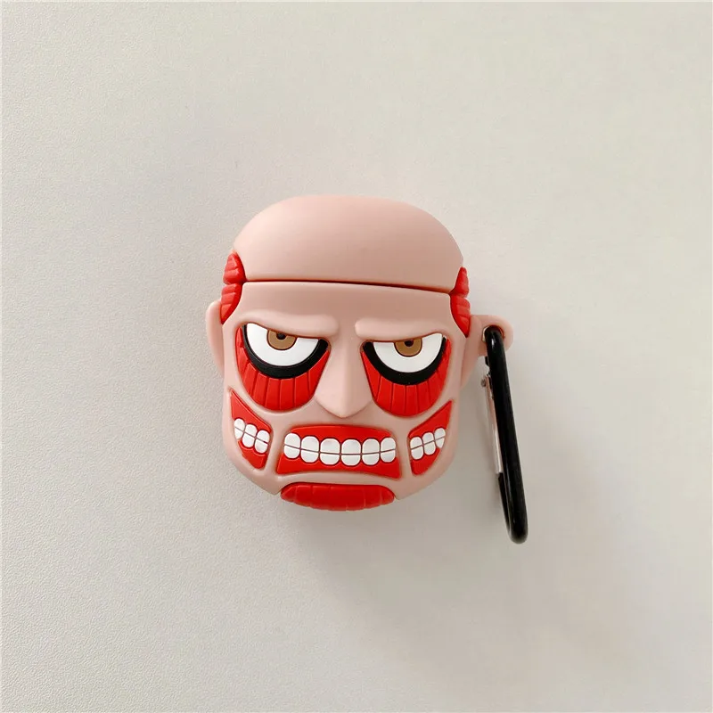 

Creativity Attack On Titan Silicone Case Keychain for AirPods 1/2 Cases Wireless Earphone Bluetooth Protective Cover