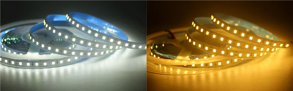 5 м/лот водонепроницаемый цветных(RGB) светодиодных лент светильник 2835 AC/DC 12V 24V 60/120/180/240 светодиодов/M Fiexble с подсветкой светильник Светодиодная лента тесьма домашняя декорационная лампа