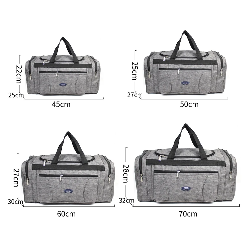 

Large travel bags 70cm sport Duffle Bags Female Overnight Carry on Luggage bags men Waterproof Oxford Weekend bags sac de Sport