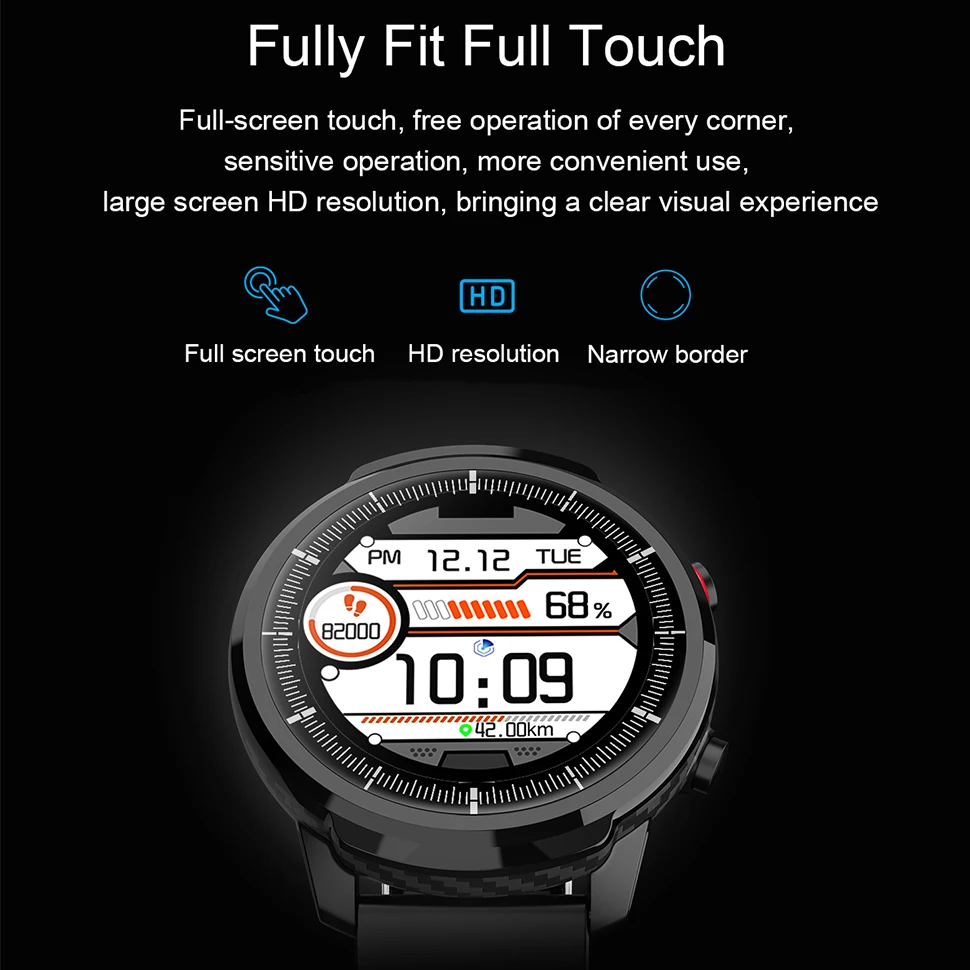 Hamswan S10 Смарт-часы для мужчин и женщин Full Touch Спортивные часы монитор сердечного ритма погоды фитнес-часы для IOS Android