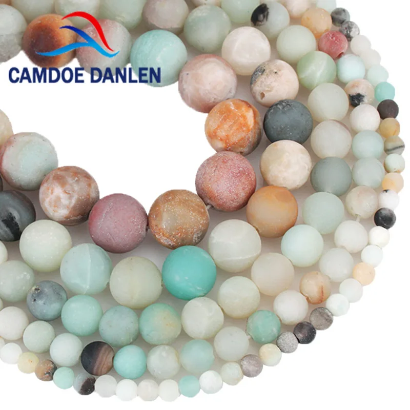 100% натуральный матовый камень морозный Амазонит круглые бусины 4681012 14 мм Diy для