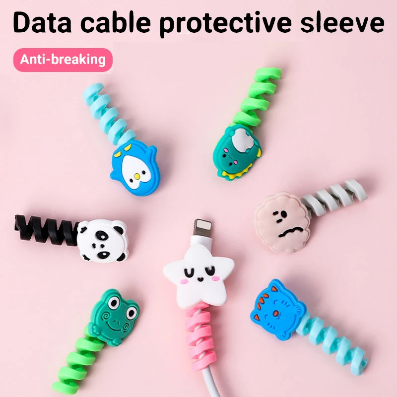 

Cable Protector Cover Charger Data Cable Bracket Earphone Protector Cable Covering Line Cable Holder Cable Organizer Management