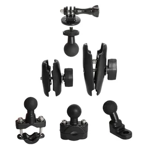 Крепление на руль заднего зеркала мотоцикла для Gopro 10 9 8 7 6 5 Yi SJCAM Sony EKEN DJI OSMO Action Sports держатель Ram