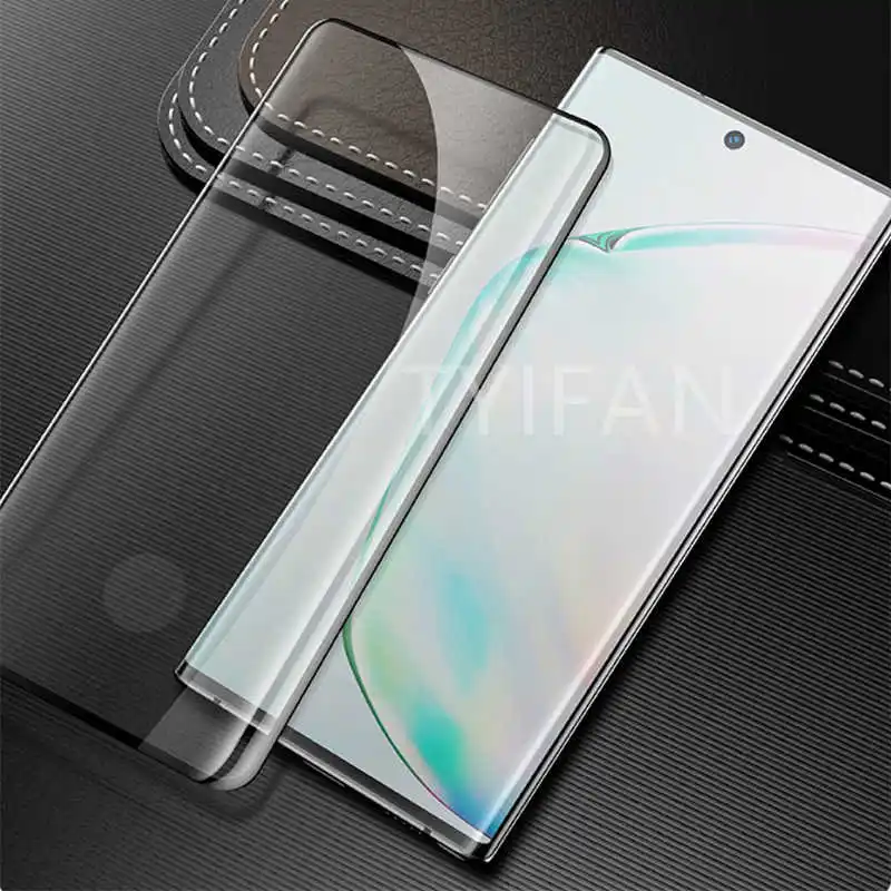 Чехол для телефона из закаленного стекла Samsung Note 10 Pro Plus Защитная пленка Galaxy не
