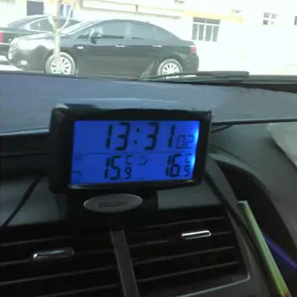

2 In1 Car Kit Electronic Digital Clock Thermometer of Indoor Outdoor Backlight