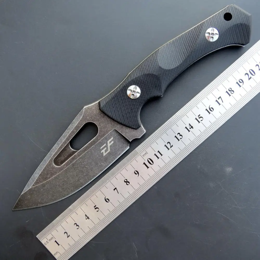 Eafengrow EF109 Походный нож с прямым лезвием D2 стальное лезвие фиксированное портативное охотничье арматура Выживание Открытый кухонный инструмент тактический инструмент