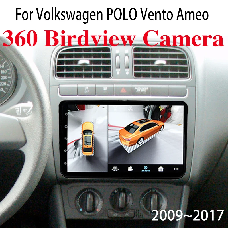 

Для Volkswagen VW POLO Vento Ameo 6R 6C 61 2009 ~ 2017 автомобильный мультимедийный плеер NAVI CarPlay 360 вид с птицы вокруг GPS навигации
