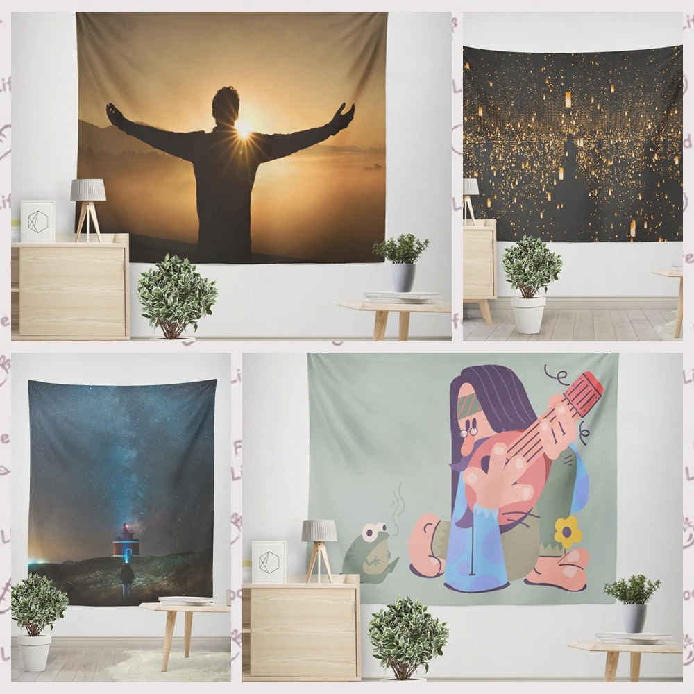 

Free Spirit Home Decorative Blanket 2022 New Year's Decor Home Decoration Christmas Aesthetic Room Decor Tapestry