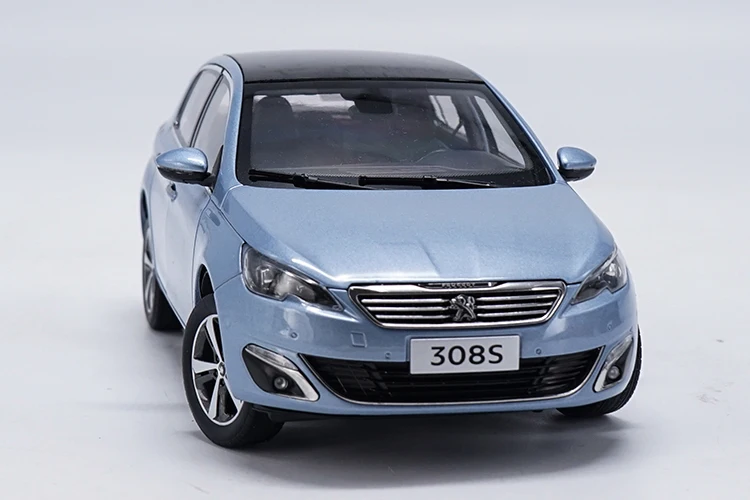Оригинальный авторизованный подлинный 1:18 Peugeot 308S 2015 хэтчбек сплав литье под