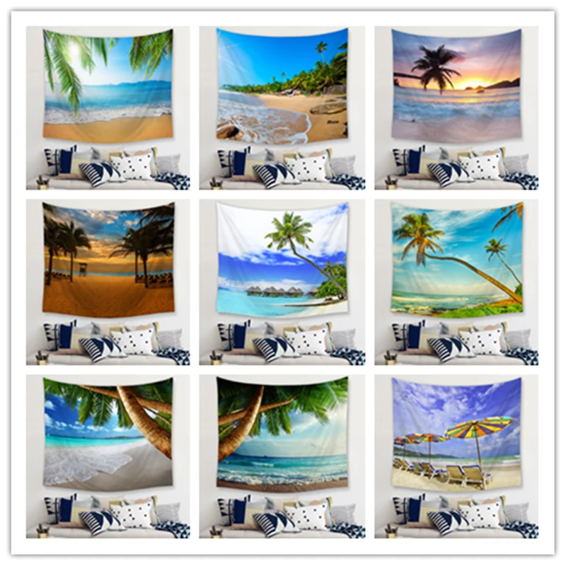 Пейзаж декоративные гобелены гобелен на стену Мандала богемский пейзаж