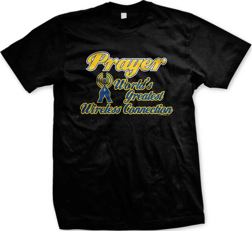 Самая большая Беспроводная Мужская футболка с молитвой в мире|Мужские футболки| |