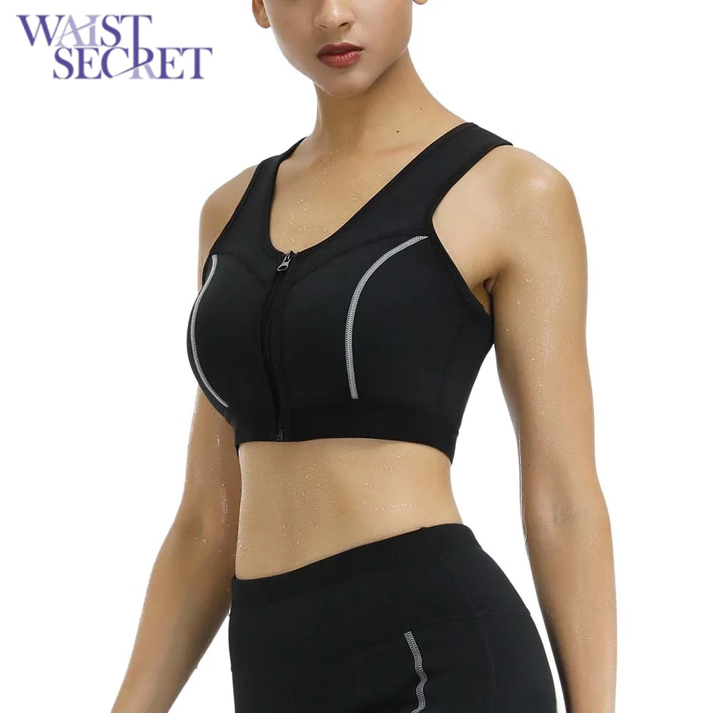 Обхват талии SECRET Женская обувь на застежке молнии спортивный бюстгальтер пуш ап