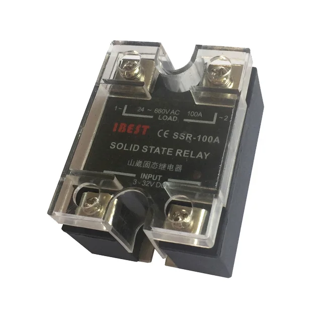 

80A Three 3 Phase DC AC Solid State Relay SSR DC3V/5V/12V/24V/32V Control AC220V/380V/480V CE Approved (IBEST)