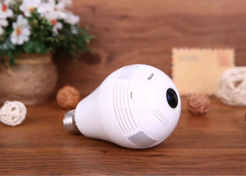 Ip-камера 360 градусов 1080P двухстороннее аудио домашнее видеонаблюдение Беспроводная IP Wifi камера wifi светильник лампа камера