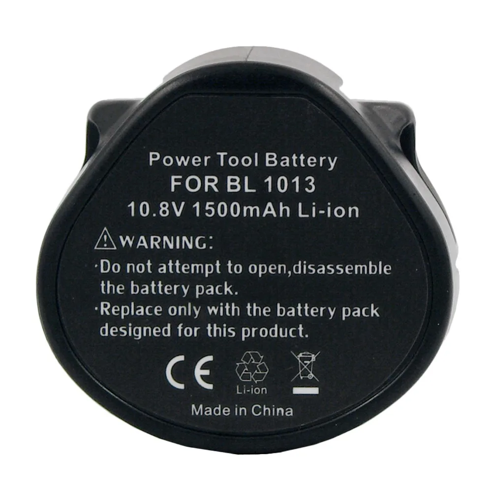 

2PCS BL1013 Replacement Battery 1.5Ah Lithium for Makita 10.8V 12V Rechargeable Battery 194550-6 194551-4 Cordless Drills DF330D