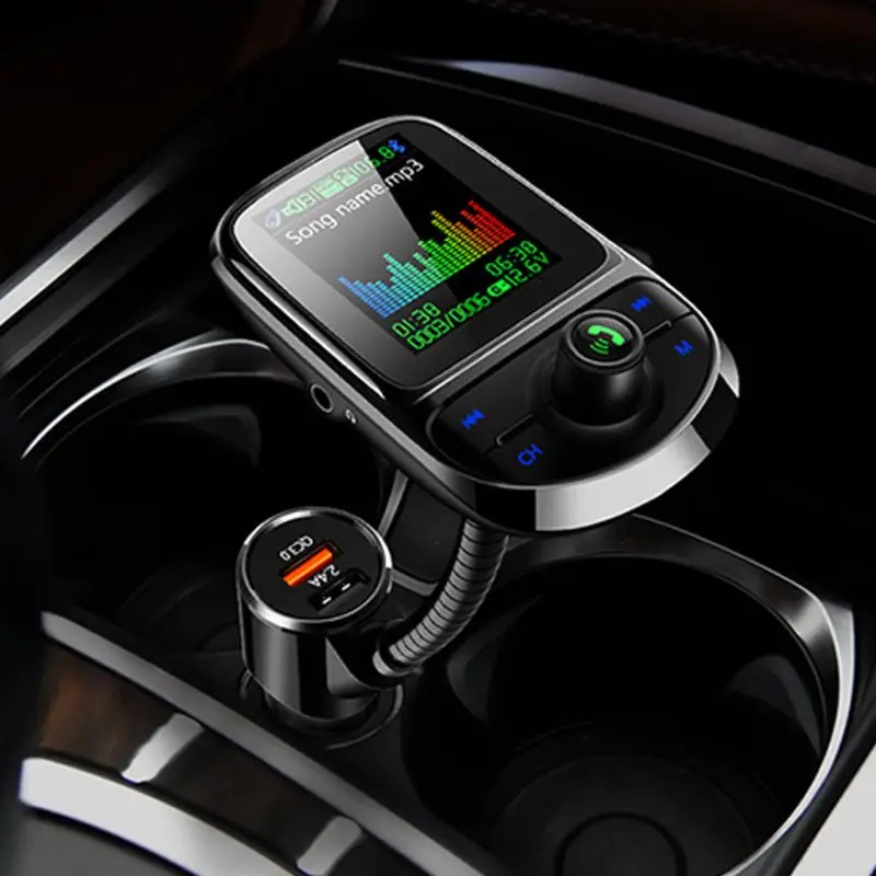 

Авто MP3 музыкальный плеер fm-передатчик автомобильный Bluetooth адаптер Поддержка tf-карты AUX E7CA