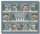 Золотая коллекция, вышивка Снежная деревня, набор подушек для вышивки крестиком, современные с 100% хлопковыми блесками, бесплатная доставка для украшения стен