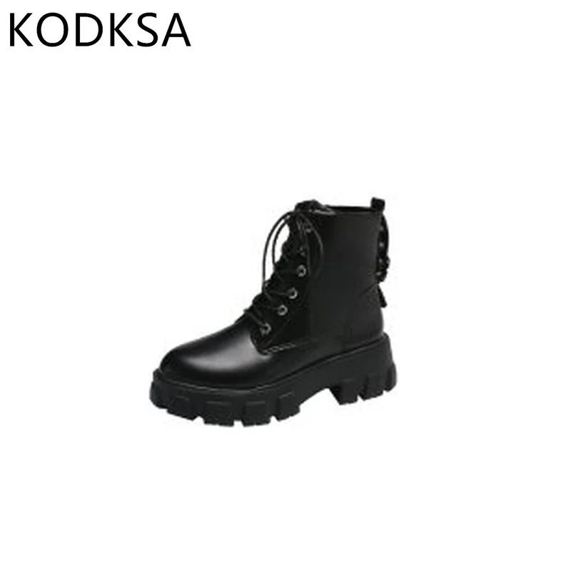 

Black Martin Boots Women's Autumn And Winter Breathable 2020 New Wild Spring And Autumn Single Boots Thick-soled Increased Short
