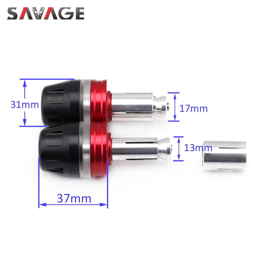 

Hand Grips Bar End Caps For DUCATI MONSTER 696 796 797 821 1100/S/R Motorcycle 7/8" 22mm Handlebar Ends Slider Universal