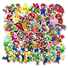 10/30/50PCS Anime Mario Game Cartoon Stickers DIY Skateboard Luggage Guitar Laptop Phone Bottle Decal Graffiti Sticker Kid Toy
