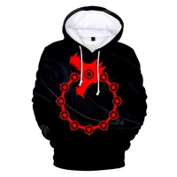 new the seven deadly sins hoodies sweatshirt round neck sweatshirt fashion trend style 3d polyester unisex material tops